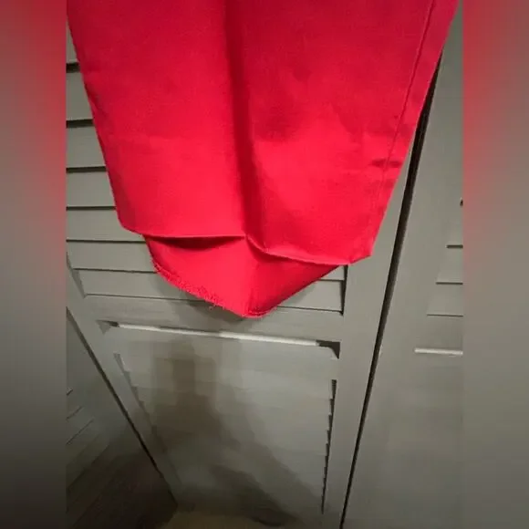 The Limited The Drew Fit Red Cropped Straight Leg Ankle Pants Size 6 - Picture 9 of 12